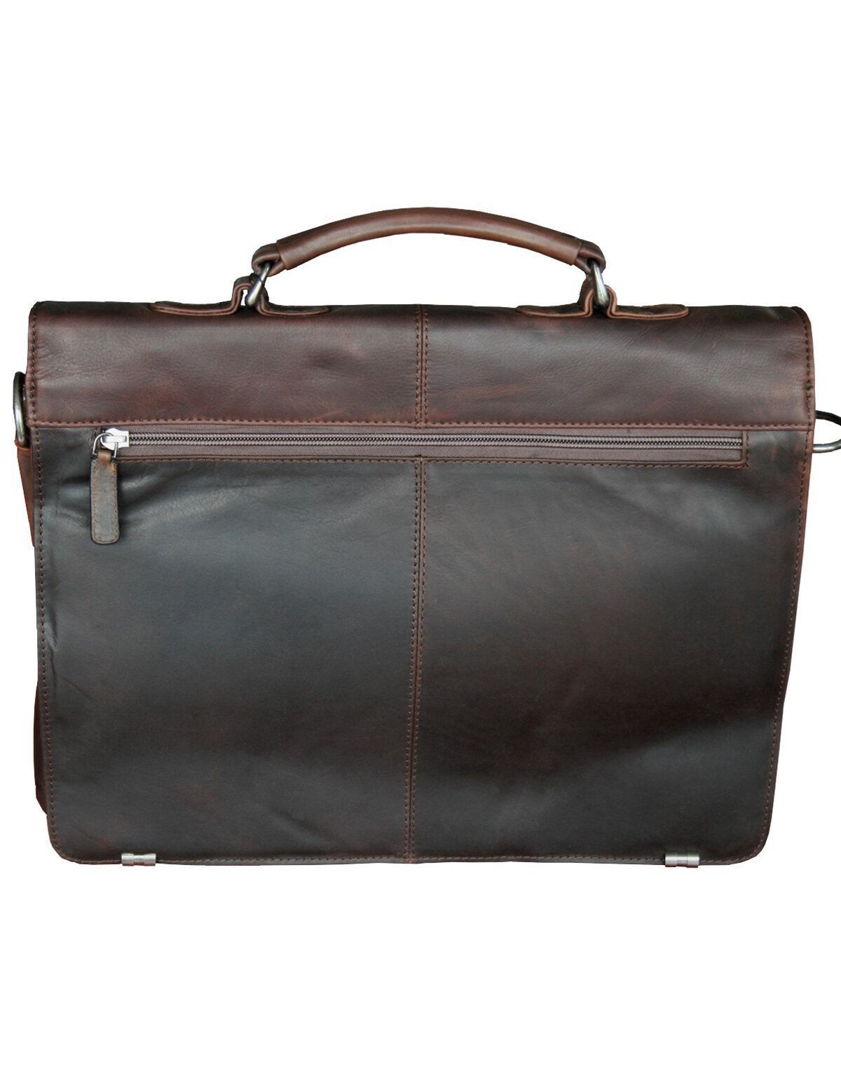 Кожаный мужской портфель с замком | купить в интернет-магазине Olymp-Men
