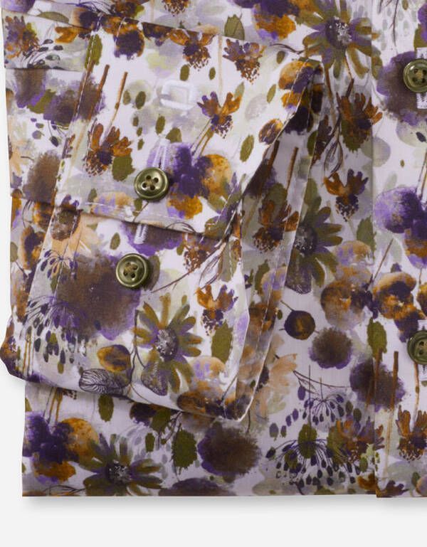 Рубашка с цветочным принтом OLYMP Luxor, прямая | купить в интернет-магазине Olymp-Men