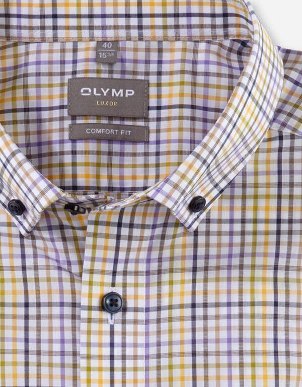 Рубашка мужская в клетку OLYMP Luxor прямая | купить в интернет-магазине Olymp-Men