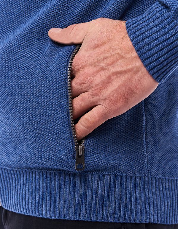 Кардиган мужской на молнии Fynch-Hatton с карманами | купить в интернет-магазине Olymp-Men