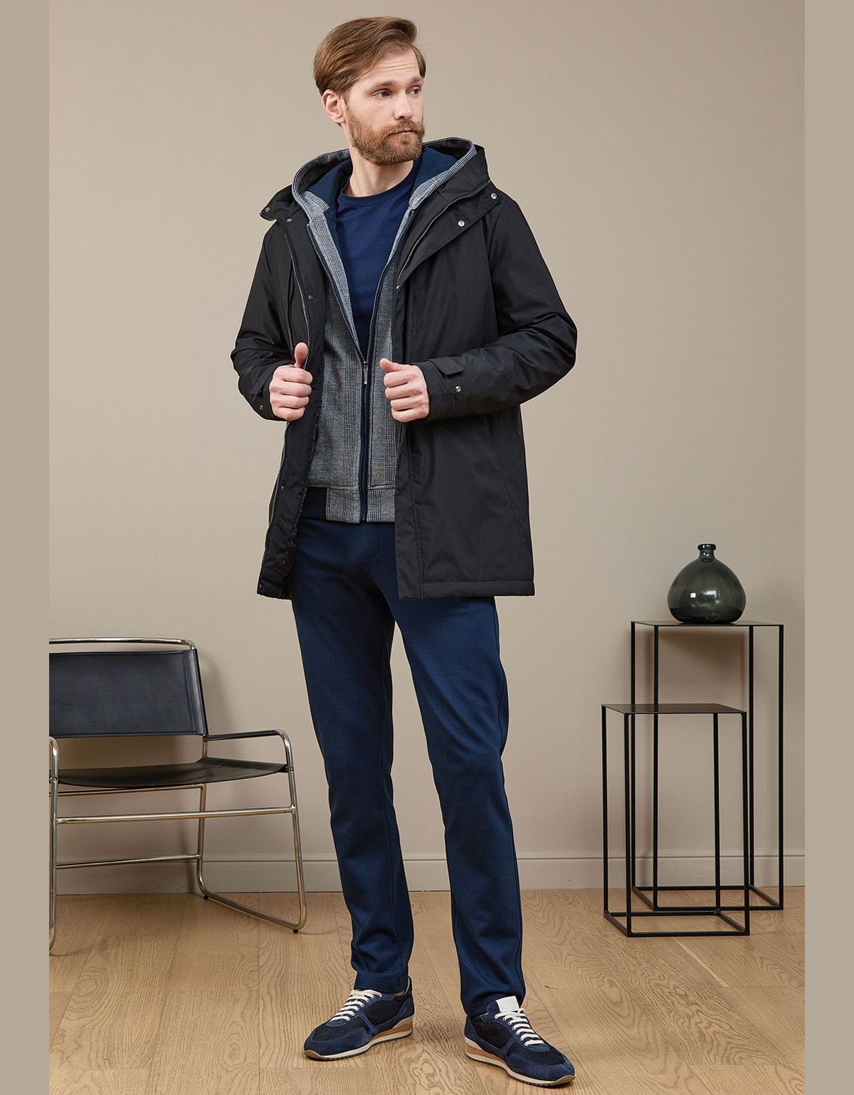 Куртка мужская MEUCCI с капюшоном на лёгком утеплителе | купить в интернет-магазине Olymp-Men