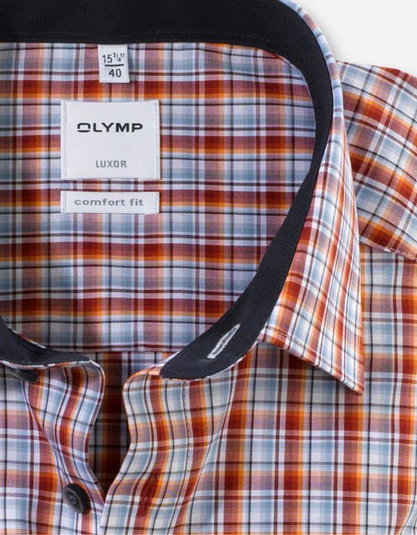 Клетчатая рубашка Luxor Comfort fit, рост >186 | купить в интернет-магазине Olymp-Men