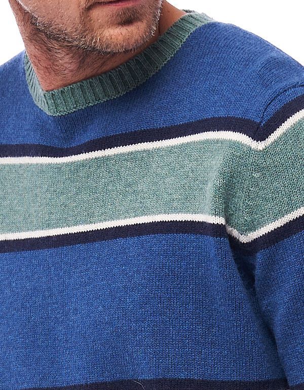 Джемпер мужской вязаный шерстяной Fynch-Hatton в полоску | интернет-магазин Olymp-Men