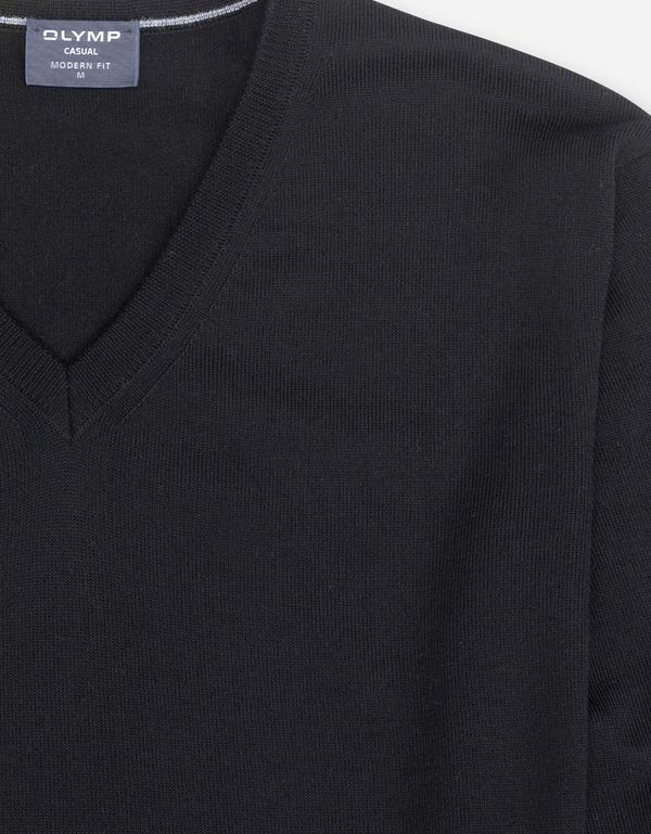 Пуловер чёрный мужской OLYMP, modern fit | купить в интернет-магазине Olymp-Men