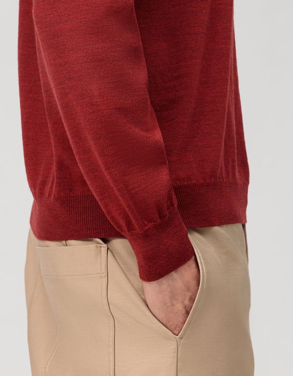 Джемпер мужской OLYMP шерстяной с круглым вырезом | интернет-магазин Olymp-Men
