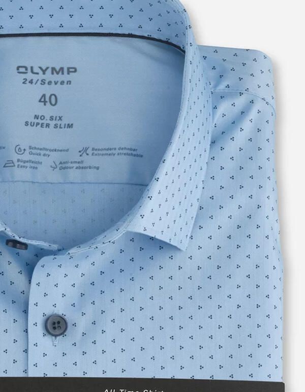 Трикотажная рубашка Olymp 24/7, супер слим, артикул 25508411