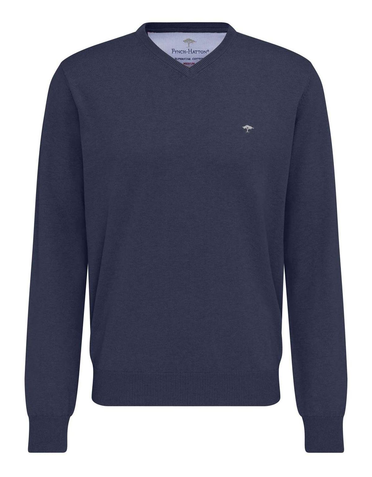 Пуловер мужской вязаный Fynch-Hatton хлопковый | купить в интернет-магазине Olymp-Men