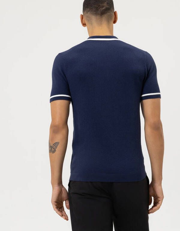 Поло синее мужское Olymp Level five, body fit | купить в интернет-магазине Olymp-Men