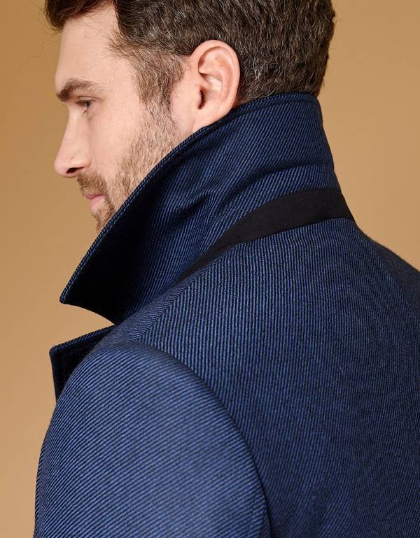 Пальто мужское классическое BAZIONI из шерсти, утеплённое, приталенное | купить в интернет-магазине Olymp-Men