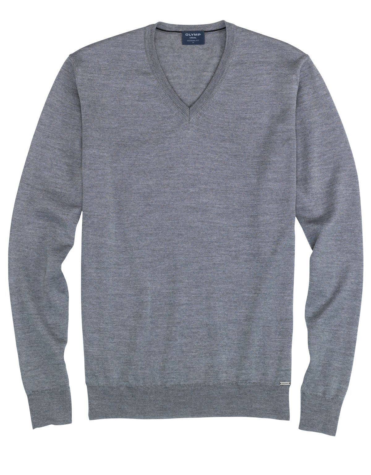 Пуловер серый мужской OLYMP, modern fit | купить в интернет-магазине Olymp-Men