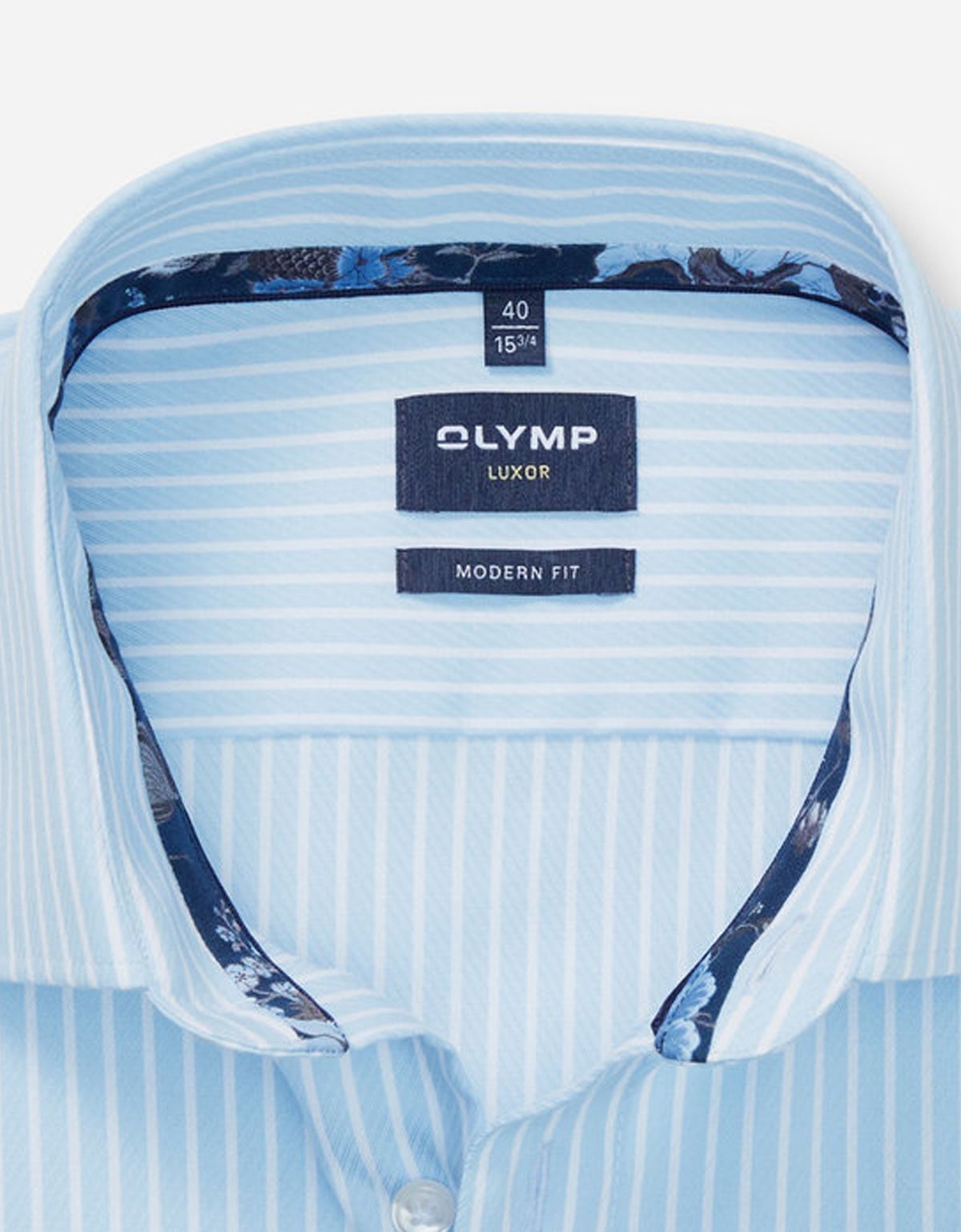 Рубашка мужская в полоску OLYMP Luxor, modern fit на высокий рост | купить в интернет-магазине Olymp-Men