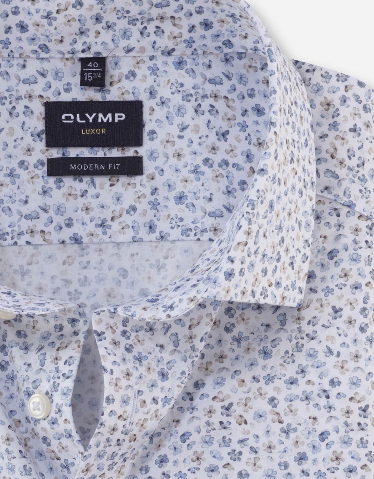 Рубашка с цветочным рисунком OLYMP Luxor, modern fit на высокий рост | купить в интернет-магазине Olymp-Men