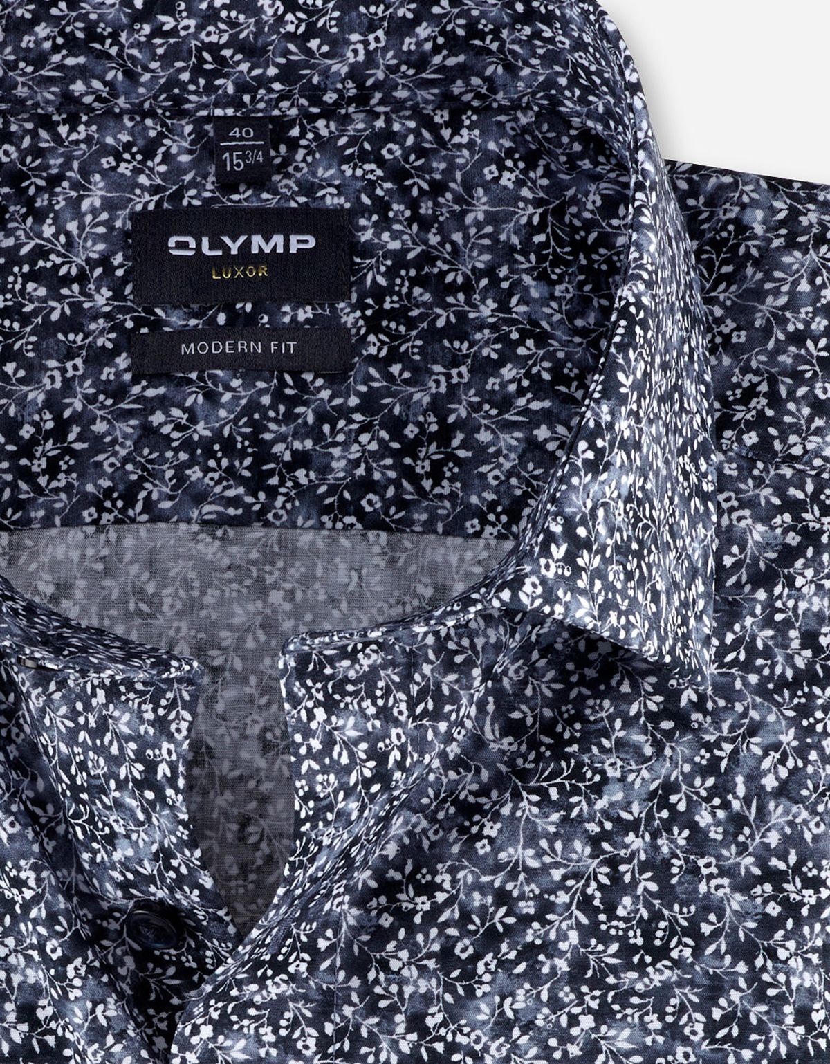 Рубашка мужская с цветочным принтом OLYMP Luxor, modern fit | купить в интернет-магазине Olymp-Men
