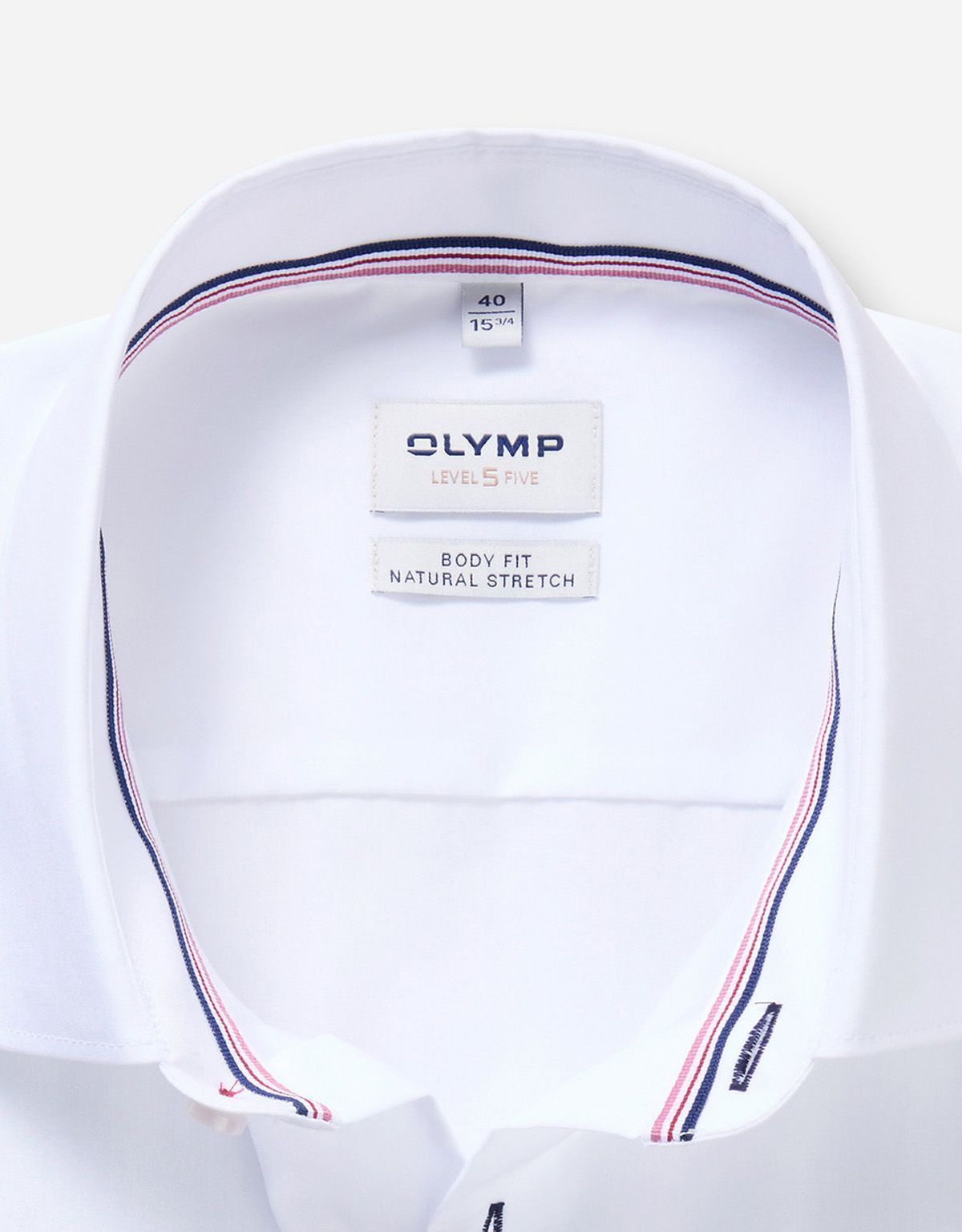 Сорочка классическая белая OLYMP, приталенная | купить в интернет-магазине Olymp-Men