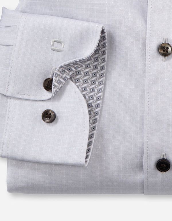 Рубашка мужская классическая OLYMP Level Five, body fit, фактурная ткань | купить в интернет-магазине Olymp-Men