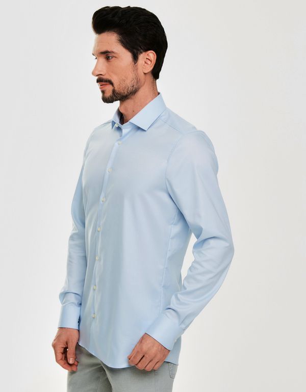 Сорочка классическая мужская OLYMP Level Five, body fit, фактурная ткань | купить в интернет-магазине Olymp-Men