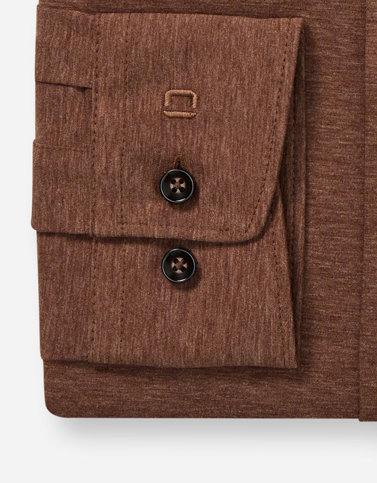 Рубашка трикотажная мужская коричневая, modern fit | купить в интернет-магазине Olymp-Men