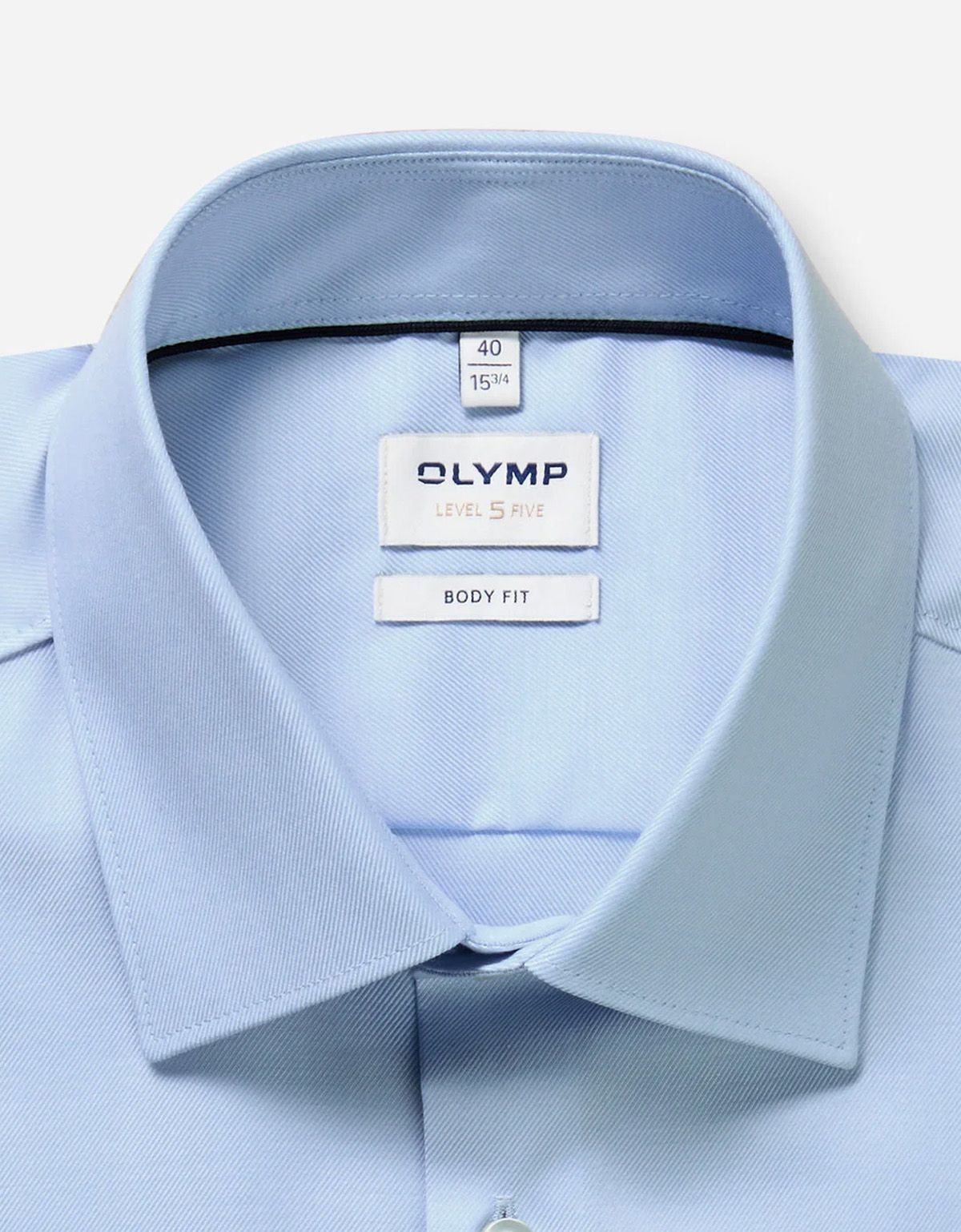 Сорочка голубая классическая мужская OLYMP, приталенная | купить в интернет-магазине Olymp-Men