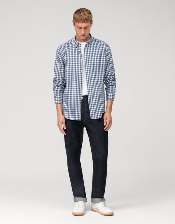 Рубашка мужская хлопковая в клетку OLYMP Casual | купить в интернет-магазине Olymp-Men