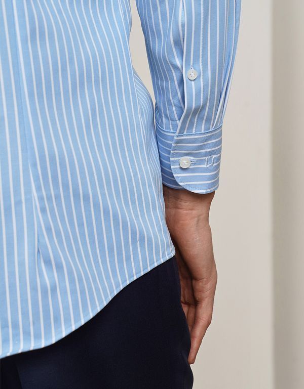 Рубашкав мужская OLYMP 24/7 в полоску, body fit | купить в интернет-магазине Olymp-Men