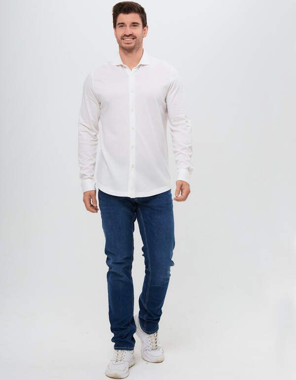 Рубашка  мужская PLATIN, slim fit, артикул 1000-100UF-TP