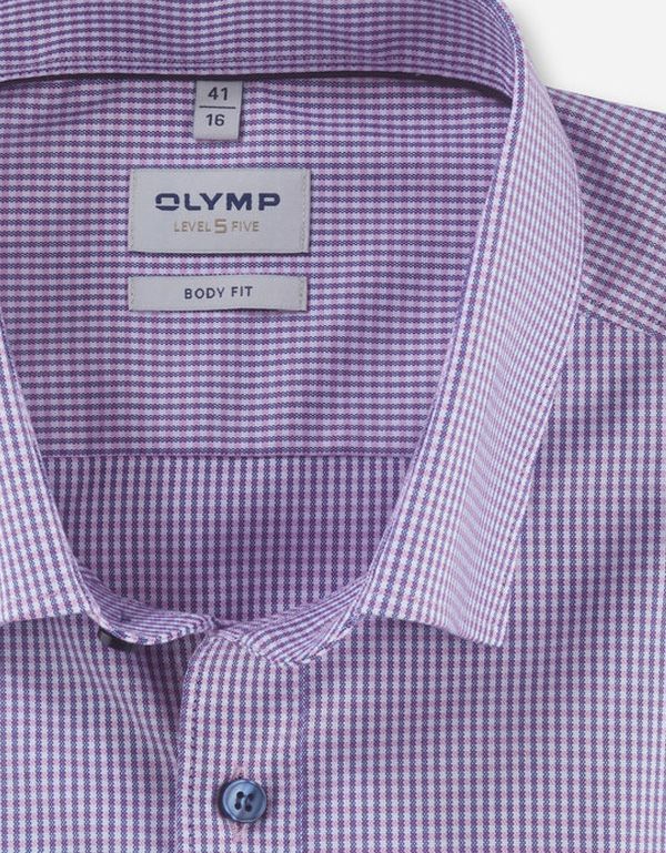 Рубашка мужская в клетку классическая OLYMP, body fit | купить в интернет-магазине Olymp-Men