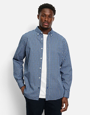 Рубашка мужская в голубую клетку OLYMP Casual | купить в интернет-магазине Olymp-Men