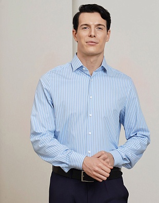 Рубашкав мужская OLYMP 24/7 в полоску, body fit | купить в интернет-магазине Olymp-Men