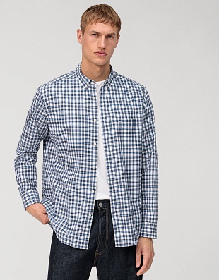 Рубашка мужская хлопковая в клетку OLYMP Casual | купить в интернет-магазине Olymp-Men