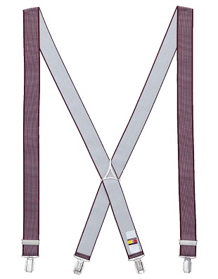 Подтяжки мужские бордовые Lindenmann | купить в интернет-магазине Olymp-Men