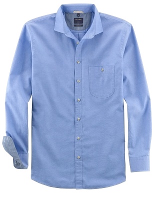 Рубашка голубая мужская OLYMP Casual, modern fit | купить в интернет-магазине Olymp-Men