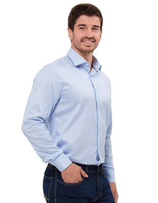 Рубашка мужская PLATIN в полоску, regular fit | интернет-магазин Olymp-Men