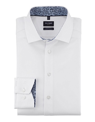 Рубашка белая OLYMP Luxor, modern fit, климат-контроль, рост >186 | купить в интернет-магазине Olymp-Men