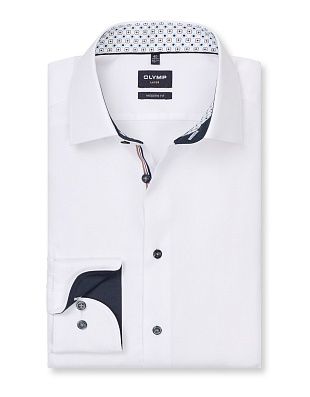 Рубашка с декоративной вставкой OLYMP, modern fit, на высокий рост | купить в интернет-магазине Olymp-Men