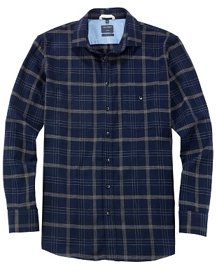 Рубашка мужская overshirt OLYMP Casual фланелевая | купить в интернет-магазине Olymp-Men
